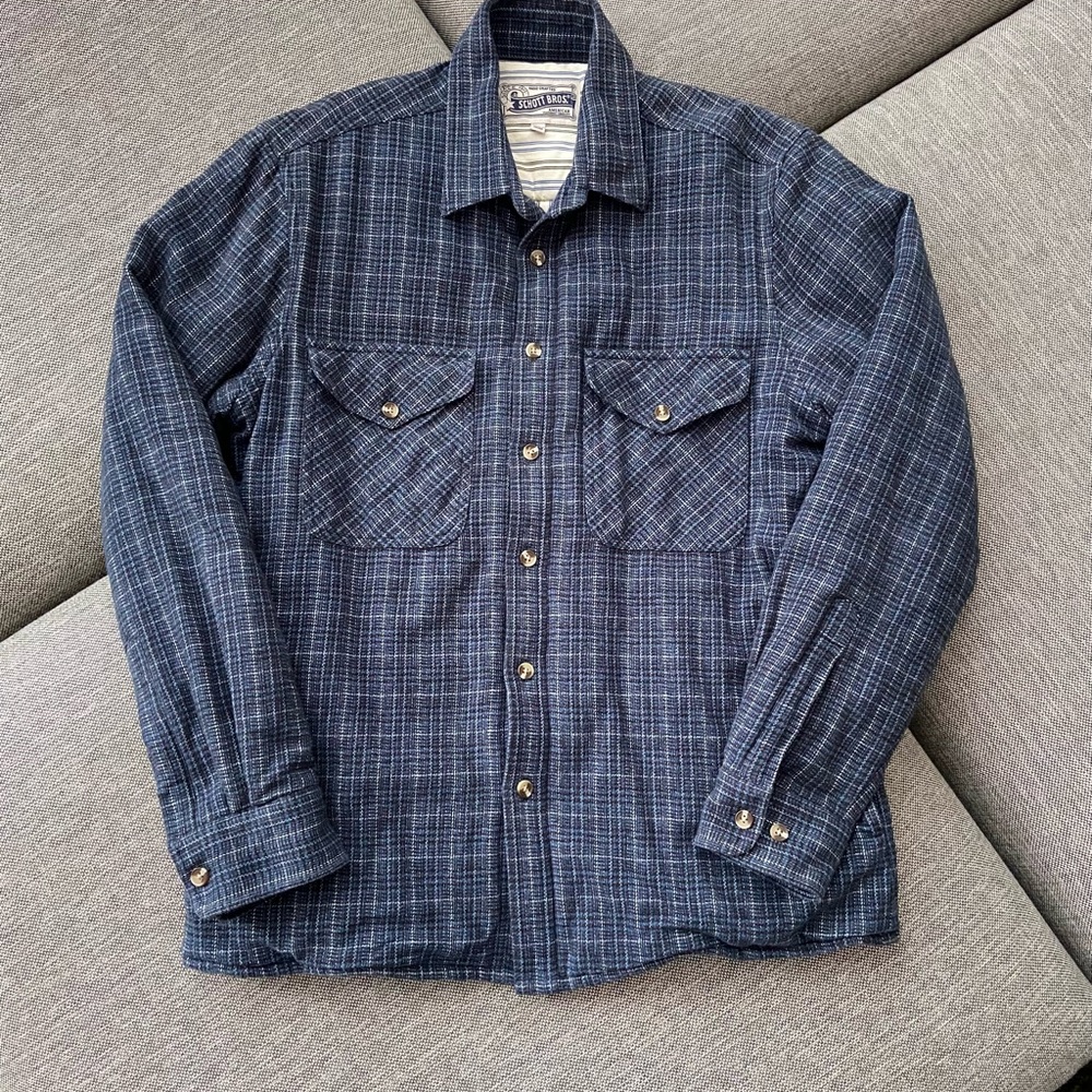 Schott Bros lined flannel shirt jacket